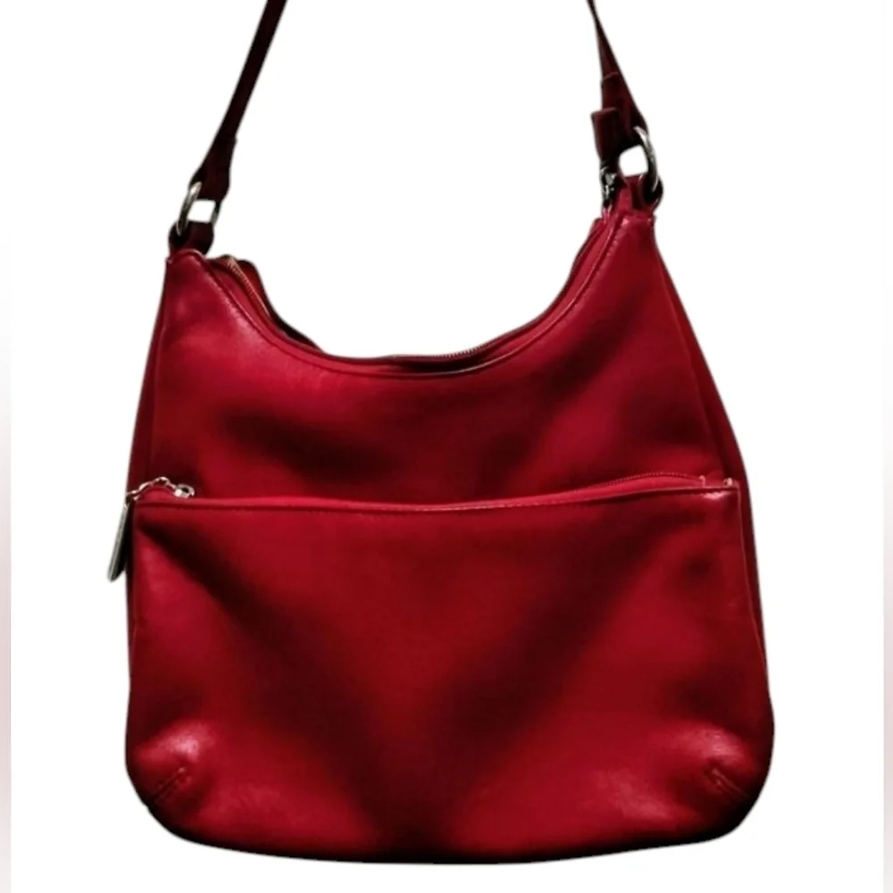 Gianni Bernini Elegant Red Shoulder Bag
